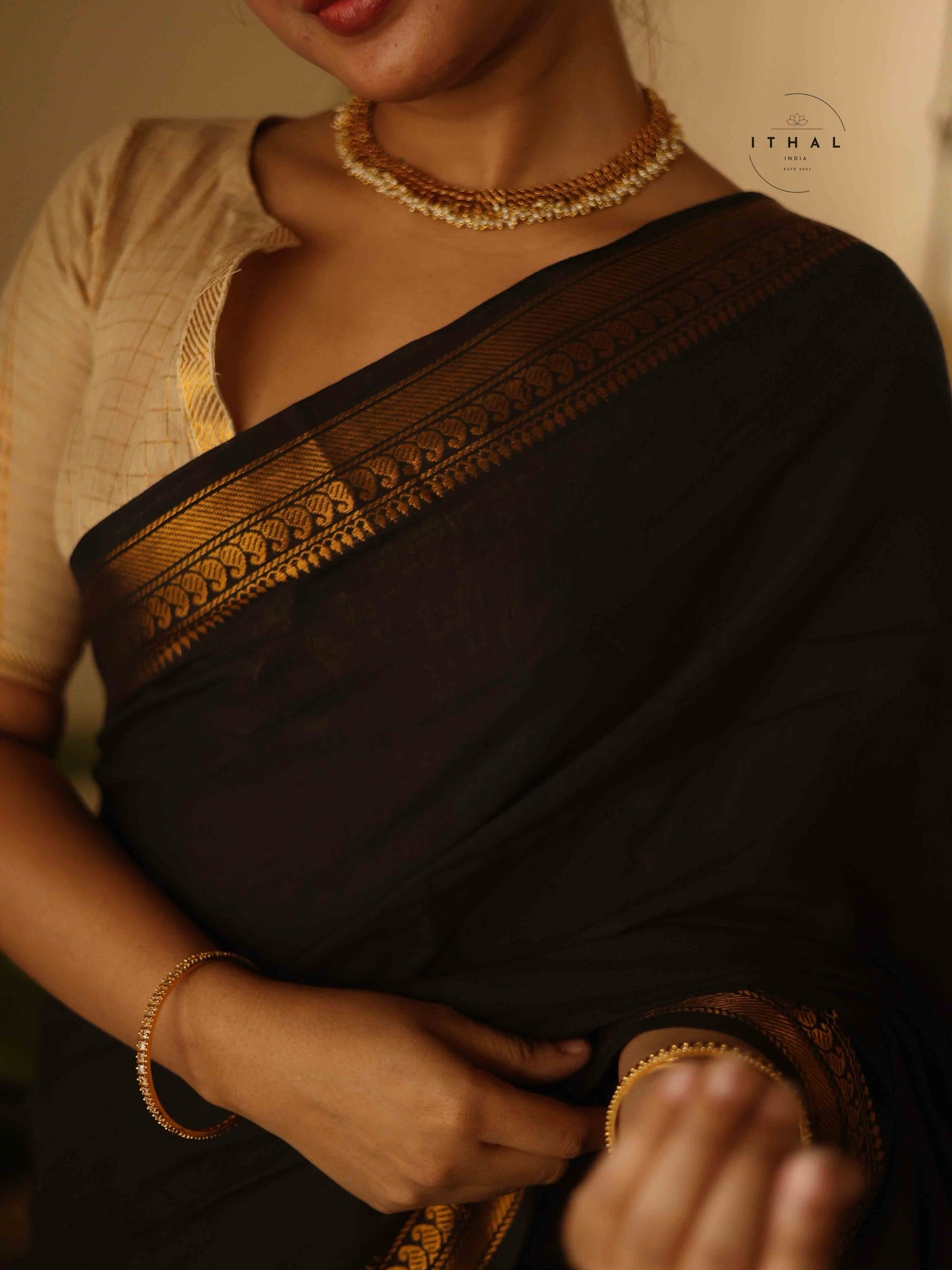 Black Sungudi cotton