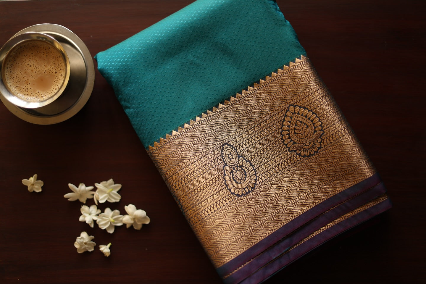 Vintage semi kanjivaram silk saree