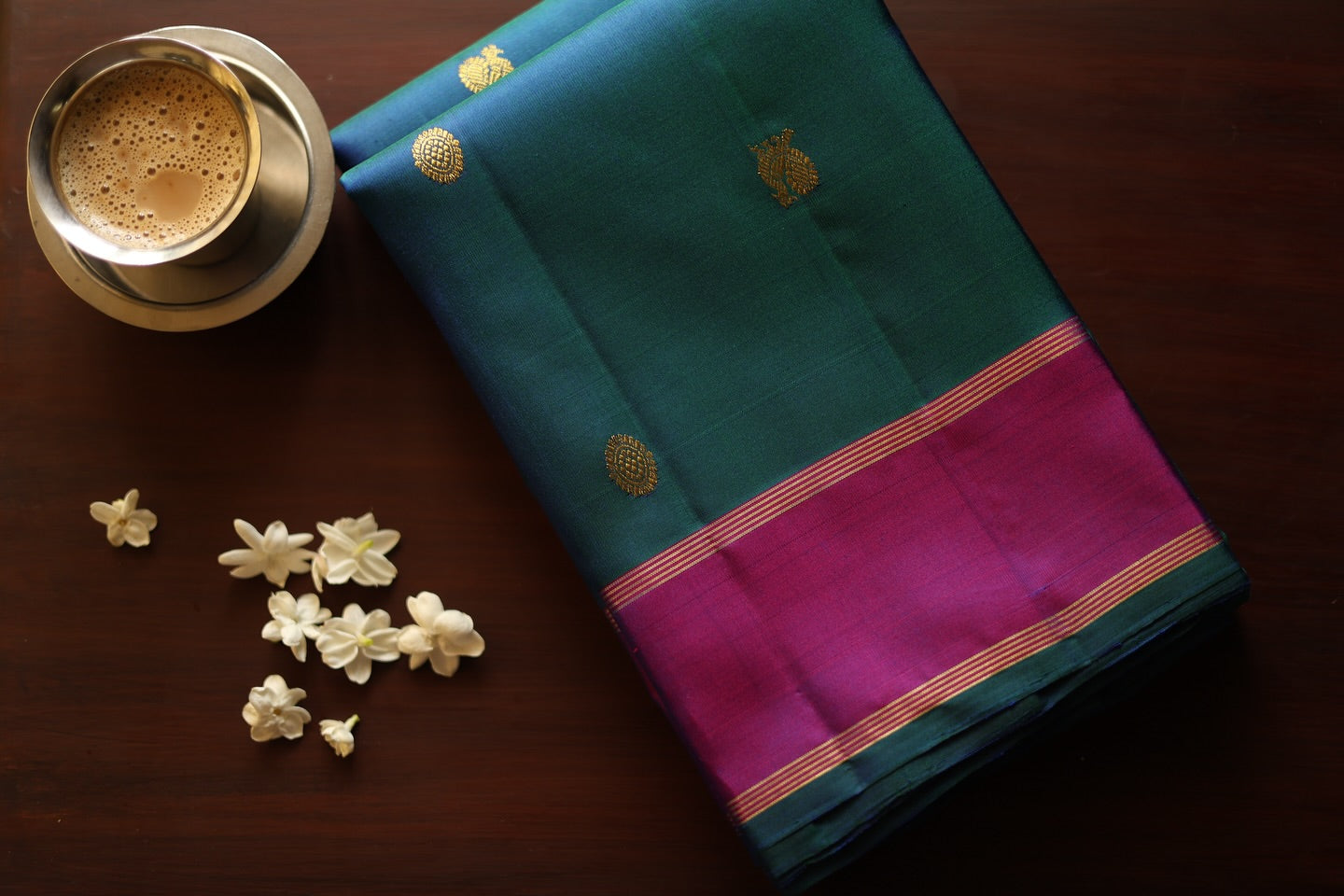 Maghri Neelam with Pink border