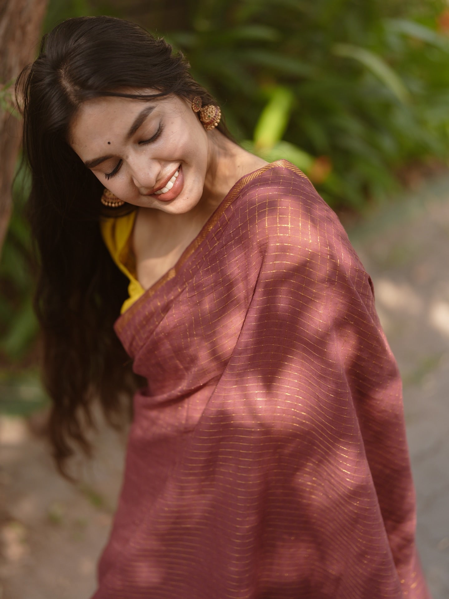 Red Kattam Kanjivaram Saree